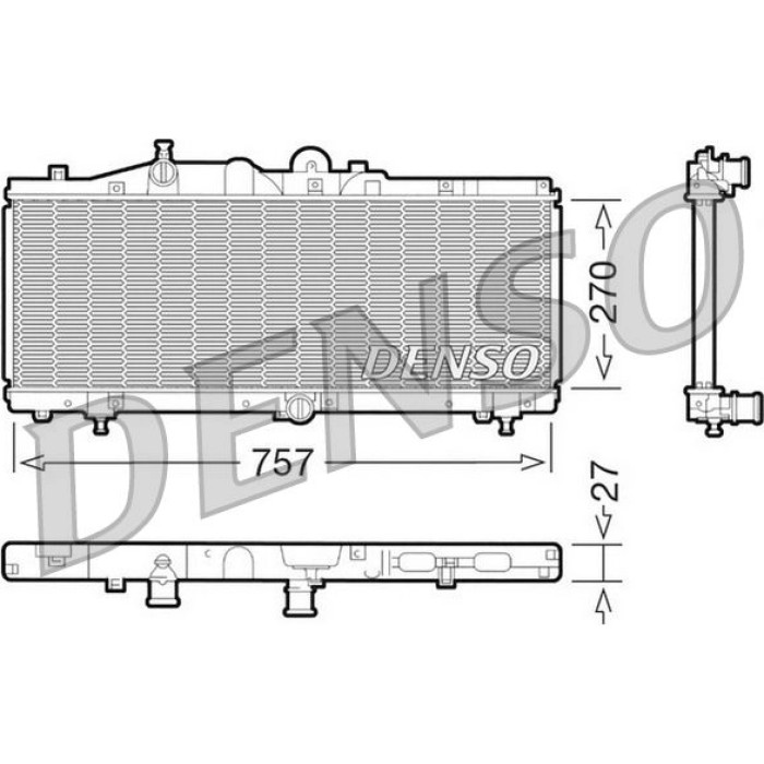 Denso Motorkühler DRM09011 Denso Motorkühler DRM09011