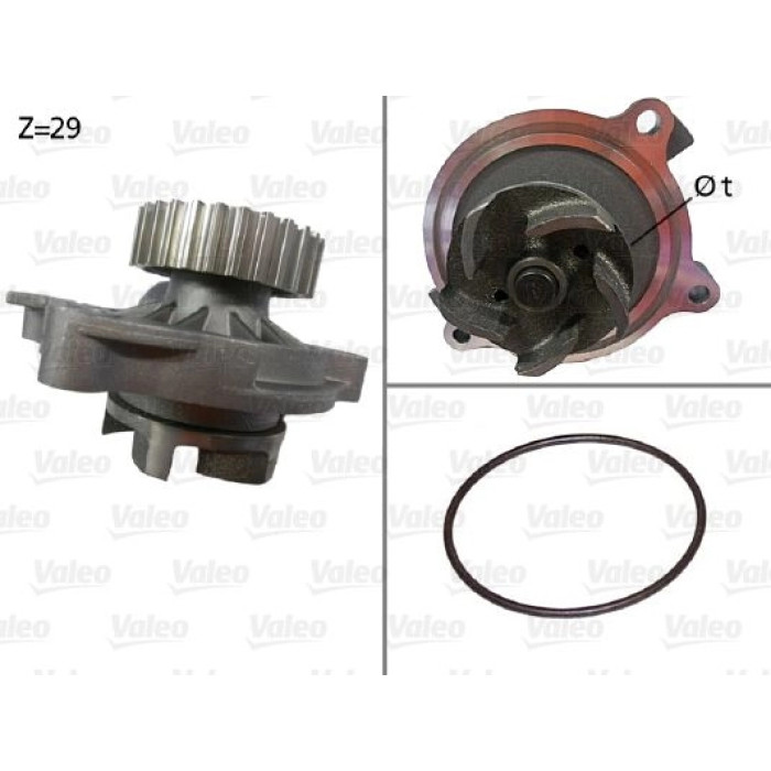 Valeo Wasserpumpe / Kühlmittelpumpe 506336 Valeo Wasserpumpe / Kühlmittelpumpe 506336
