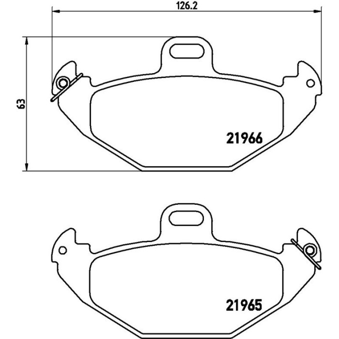 BREMBO Bremsklötze HA P 68 021 BREMBO Bremsklötze HA P 68 021