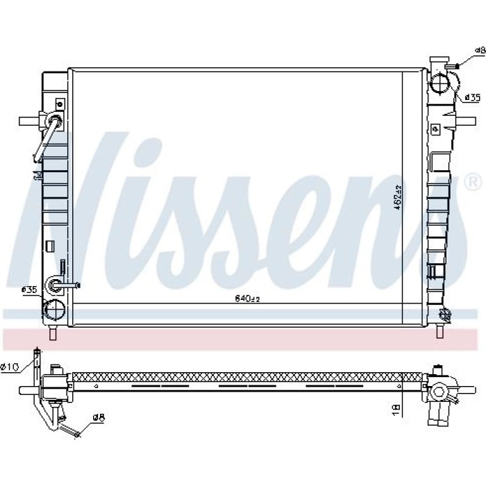 Nissens Wasserkühler PKW 675034 Nissens Wasserkühler PKW 675034