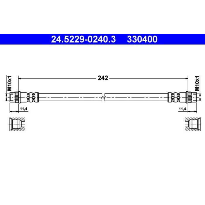 ATE Bremsschlauch 24.5229-0240.3 ATE Bremsschlauch 24.5229-0240.3