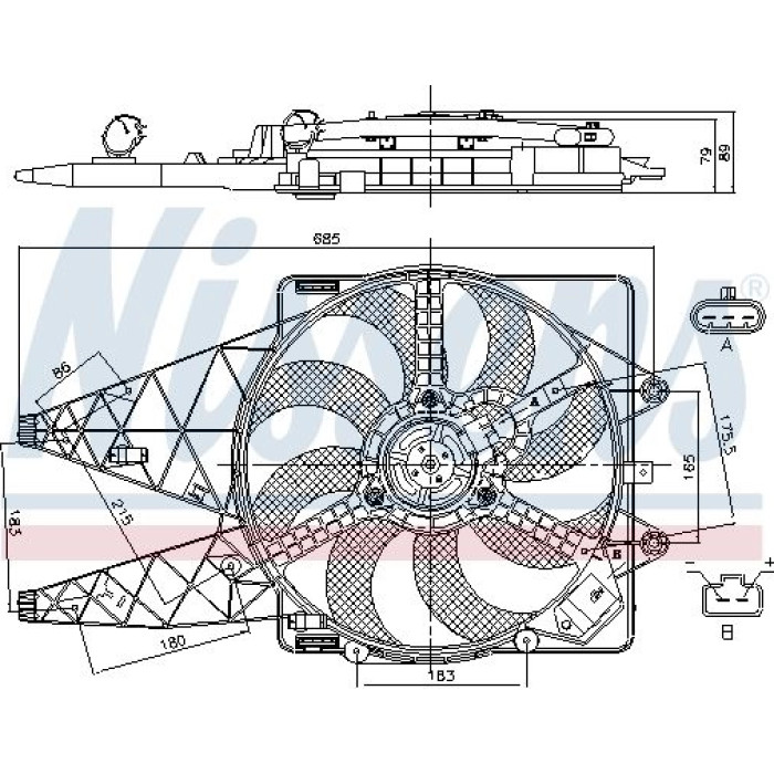 Nissens Kühlerlüfter PKW 85569 Nissens Kühlerlüfter PKW 85569