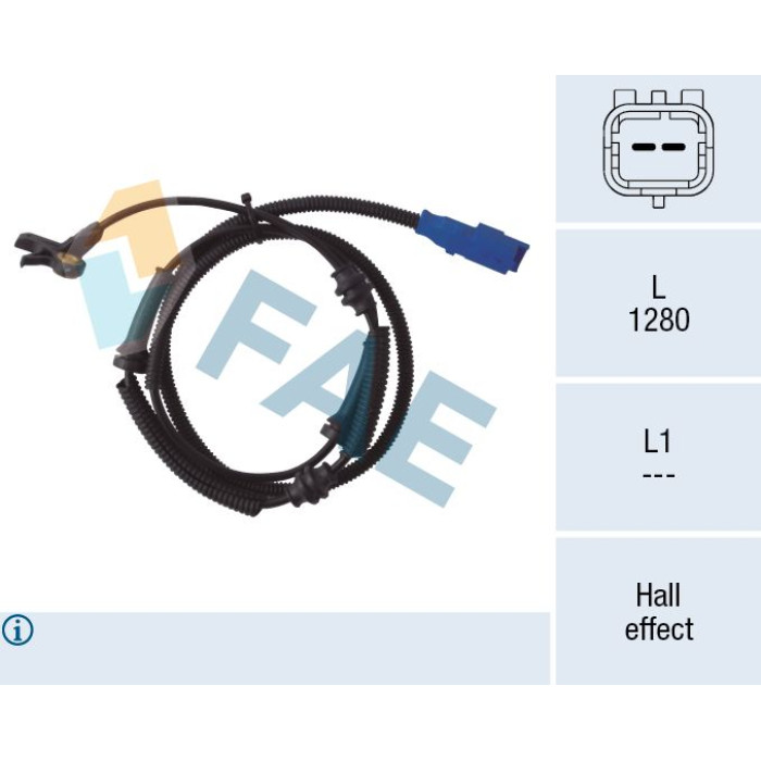 FAE Sensor, Raddrehzahl 78038 FAE Sensor, Raddrehzahl 78038