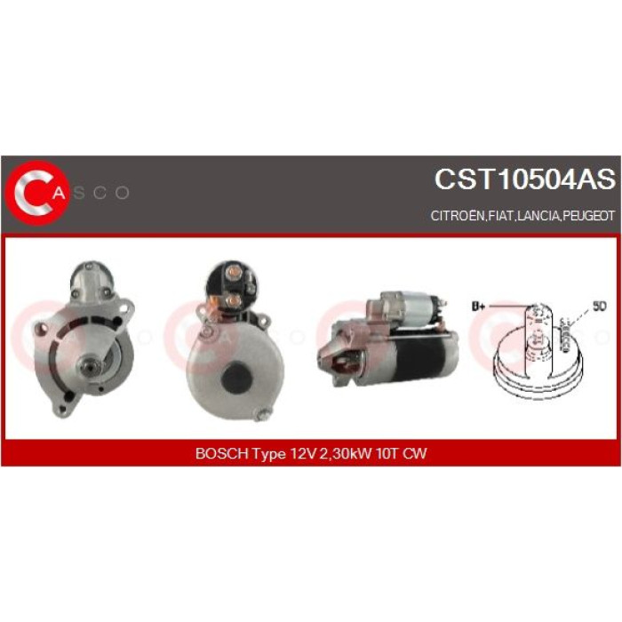 CASCO Anlasser CST10504AS CASCO Anlasser CST10504AS