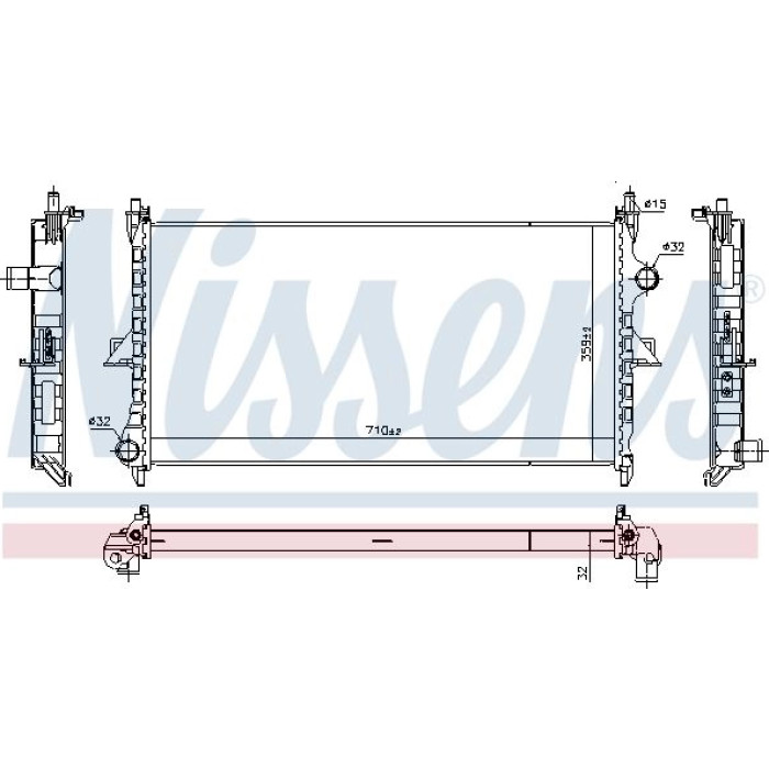 Nissens Wasserkühler PKW 636019 Nissens Wasserkühler PKW 636019