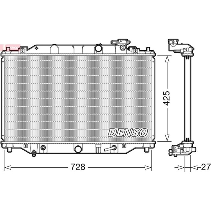 Denso Motorkühler DRM44041 Denso Motorkühler DRM44041