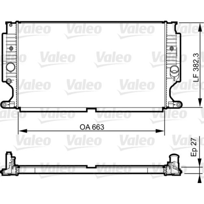 Valeo Motorkühler 735188 Valeo Motorkühler 735188