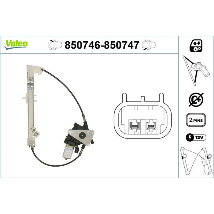 Valeo Fensterheber 850746 Valeo Fensterheber 850746