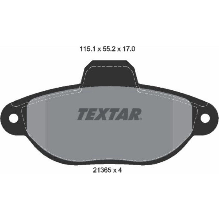 Textar Bremsbelagsatz 2136502 Textar Bremsbelagsatz 2136502