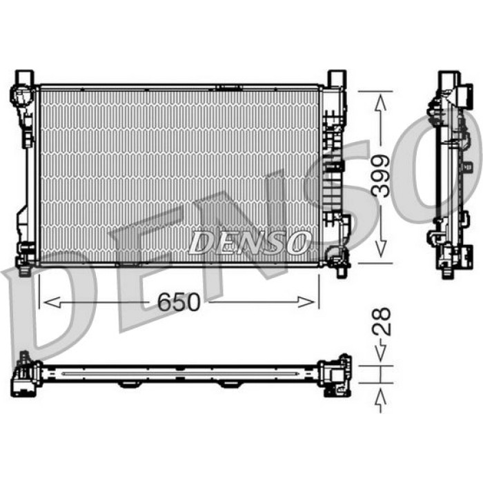 Denso Motorkühler DRM17080 Denso Motorkühler DRM17080
