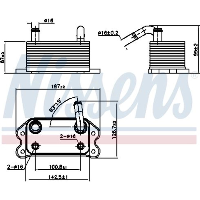 Nissens Ölkühler PKW 90779 Nissens Ölkühler PKW 90779