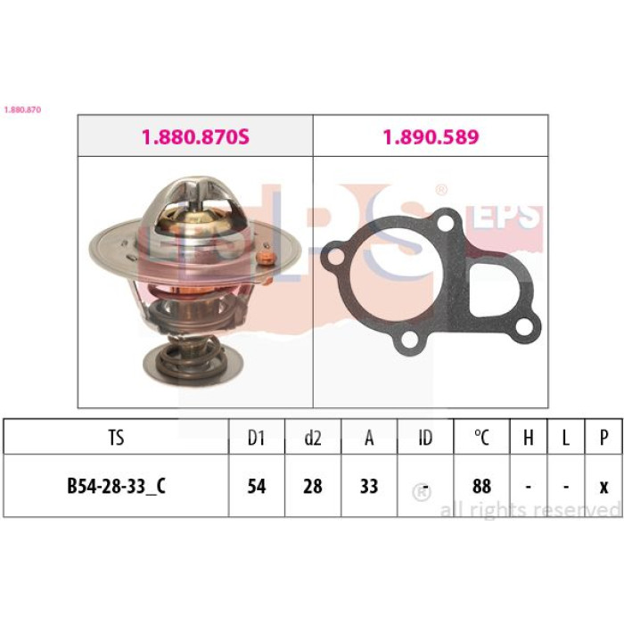 EPS Thermostat 1.880.870 EPS Thermostat 1.880.870