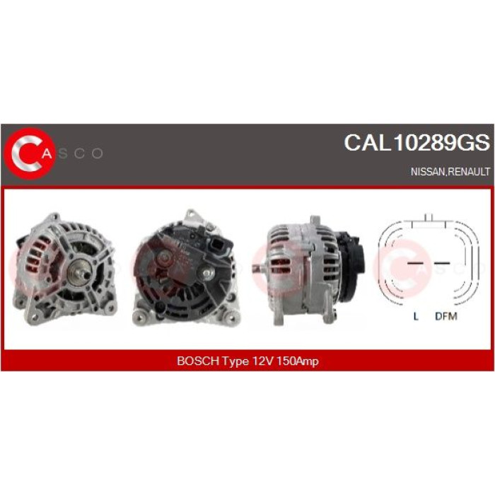 CASCO Generator CAL10289GS CASCO Generator CAL10289GS