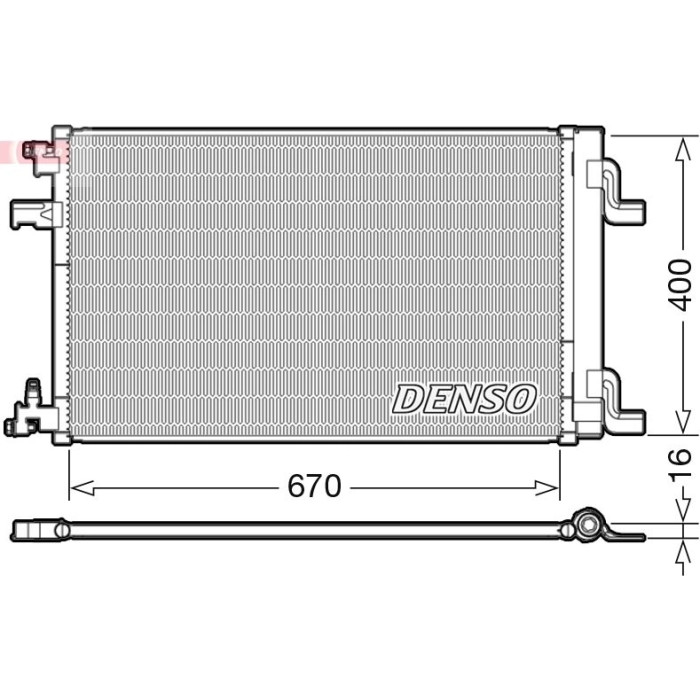 Denso Klimakondensator DCN20002 Denso Klimakondensator DCN20002