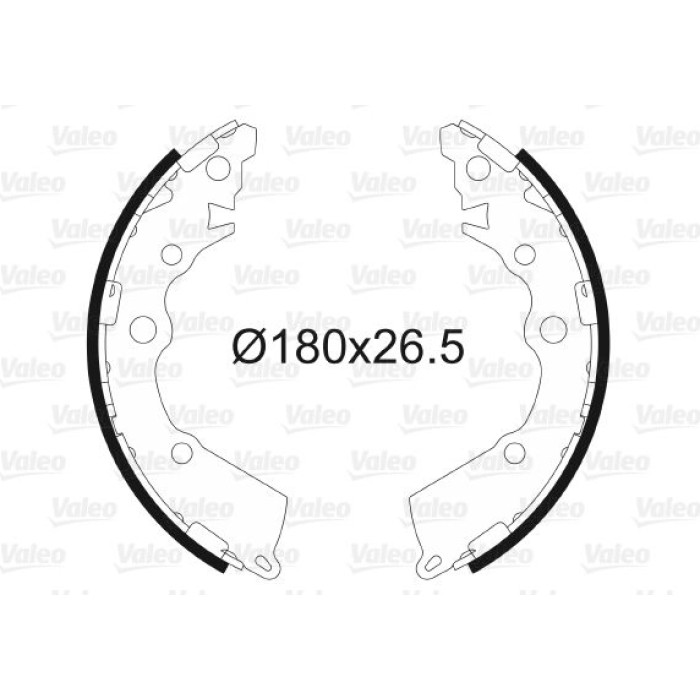 Valeo Bremsbacken 564152