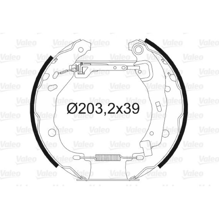 Valeo Bremsbacken 554726 Valeo Bremsbacken 554726