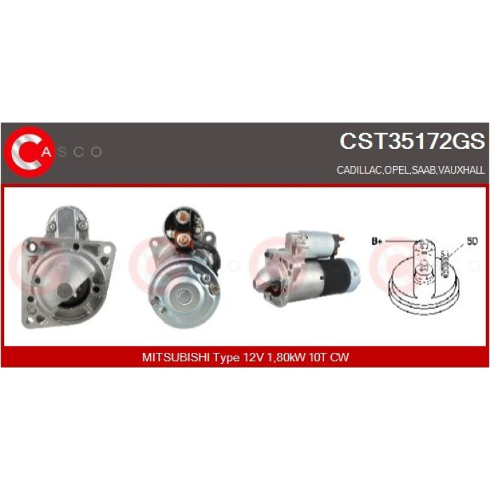 CASCO Anlasser CST35172GS CASCO Anlasser CST35172GS