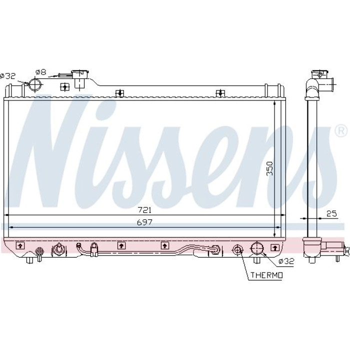Nissens Wasserkühler PKW 64761 Nissens Wasserkühler PKW 64761