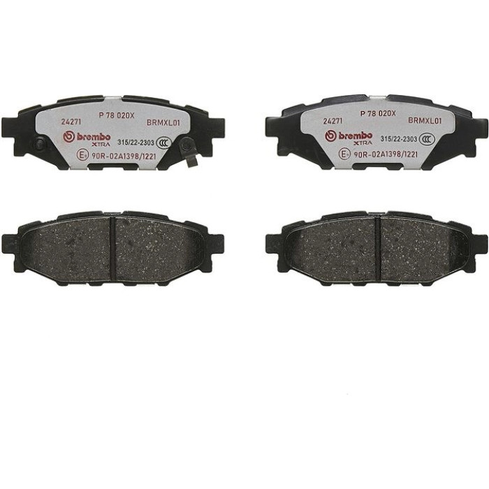 BREMBO Bremsklötze HA P 78 020X BREMBO Bremsklötze HA P 78 020X