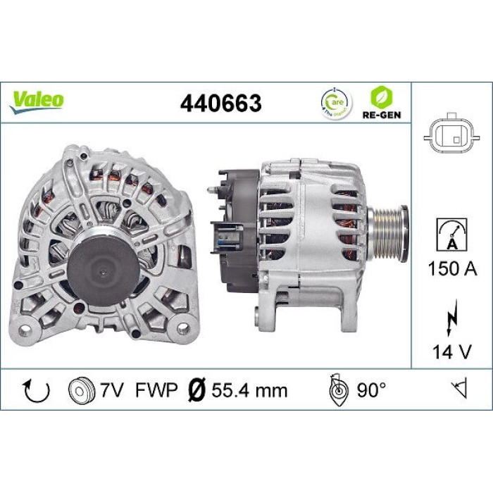 Valeo Lichtmaschine 440663 Valeo Lichtmaschine 440663