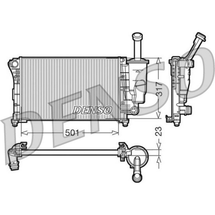 Denso Motorkühler DRM09086 Denso Motorkühler DRM09086
