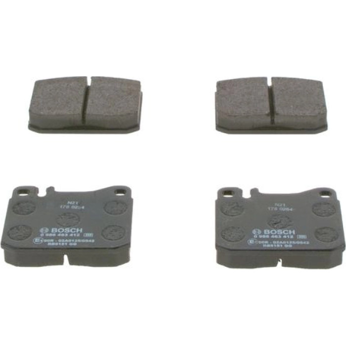Bosch Bremsbelagsatz 0 986 463 412 Bosch Bremsbelagsatz 0 986 463 412