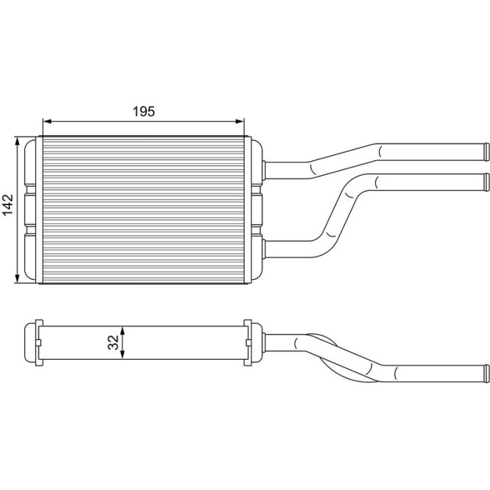 Valeo Wärmetauscher 811545 Valeo Wärmetauscher 811545