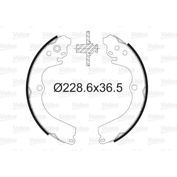 Valeo Bremsbacken 562611 Valeo Bremsbacken 562611