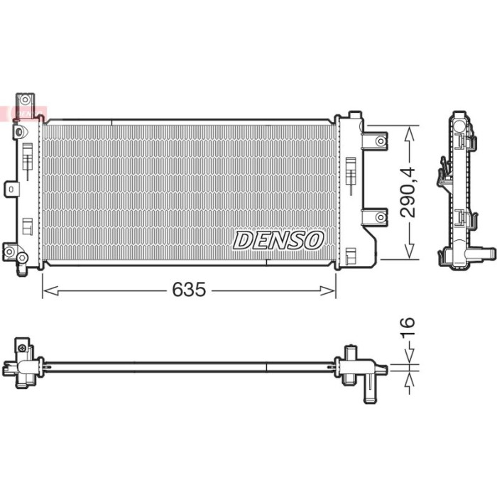 Denso Motorkühler DRM46105 Denso Motorkühler DRM46105