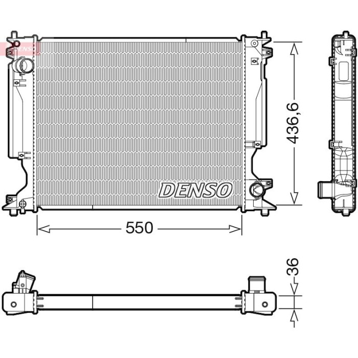 Denso Motorkühler DRM51014 Denso Motorkühler DRM51014