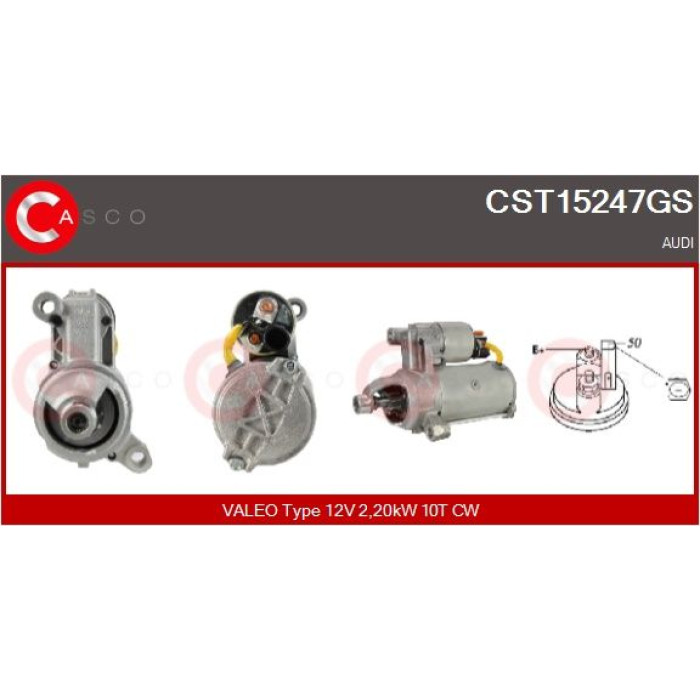 CASCO Anlasser CST15247GS CASCO Anlasser CST15247GS
