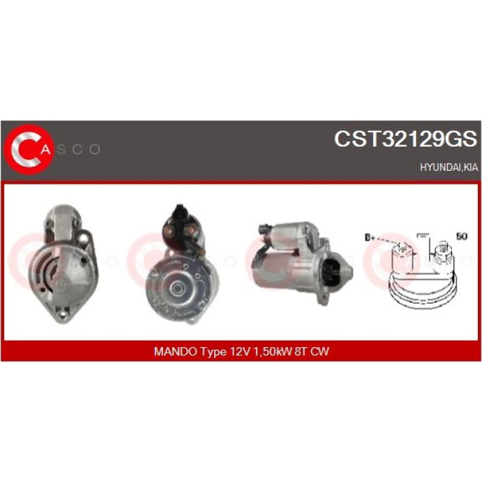 CASCO Anlasser CST32129GS CASCO Anlasser CST32129GS