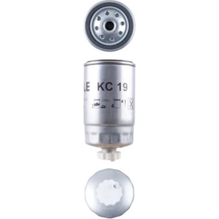 KC 19 MAHLE Kraftstofffilter KC 19, Anschraubfilter, Höhe 154,5 mm – u. a. für Deutz-Fahr Dx, D06, D07 – OE Nummer 1309717 - l KC 19 MAHLE Kraftstofffilter KC 19, Anschraubfilter, Höhe 154,5 mm – u. a. für Deutz-Fahr Dx, D06, D07 – OE Nummer 1309717 - l