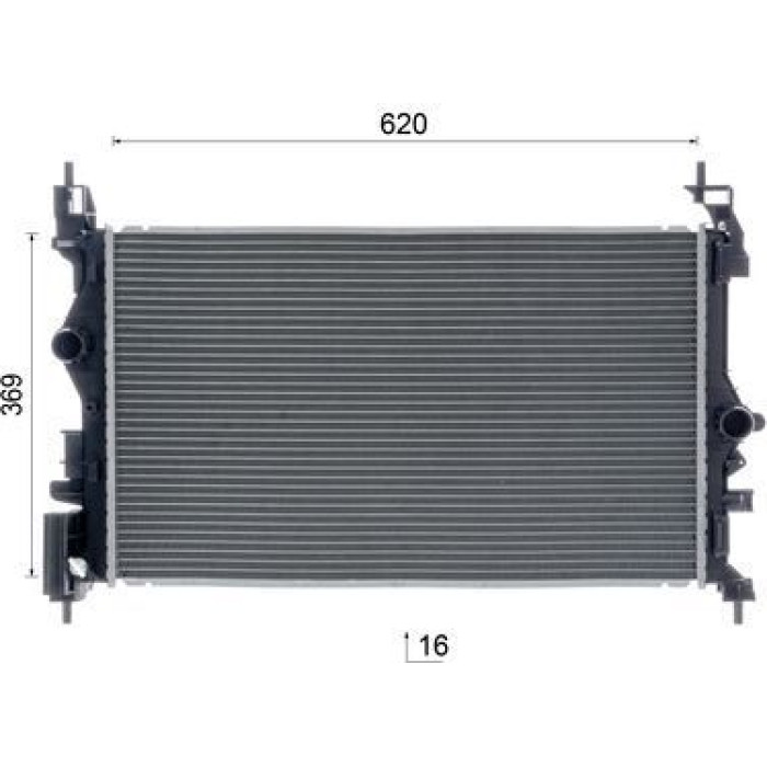 MAHLE Kühler, Motorkühlung CR 2244 000S MAHLE Kühler, Motorkühlung CR 2244 000S