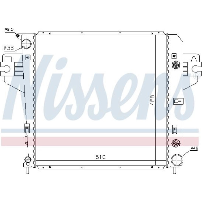 Nissens Wasserkühler PKW 61017 Nissens Wasserkühler PKW 61017
