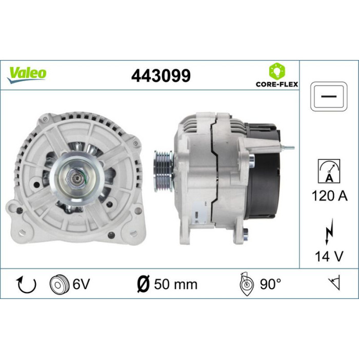 Valeo Lichtmaschine 443099 Valeo Lichtmaschine 443099