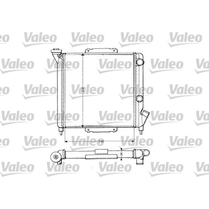 Valeo Motorkühler 883959 Valeo Motorkühler 883959