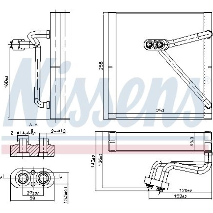 Nissens Klimaverdampfer PKW 92353 Nissens Klimaverdampfer PKW 92353