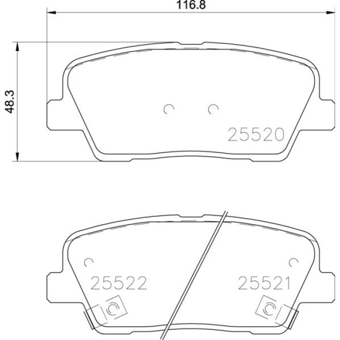 BREMBO Bremsklötze HA P 30 104 BREMBO Bremsklötze HA P 30 104