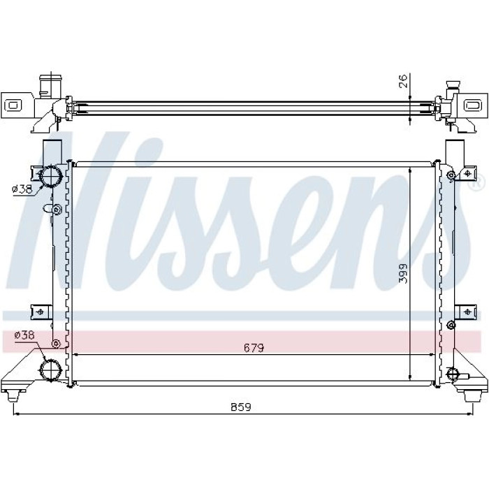 Nissens Wasserkühler PKW 65231A Nissens Wasserkühler PKW 65231A