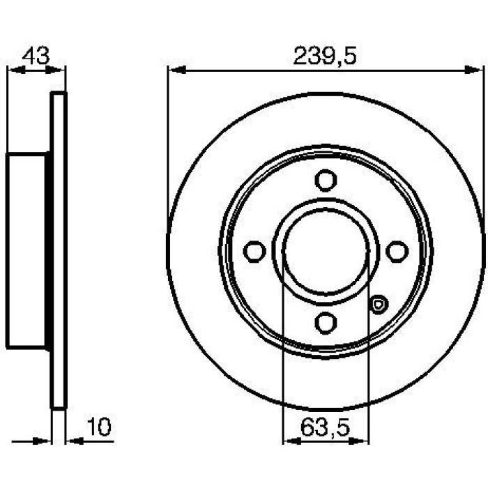 Bosch Bremsscheibe Vorderachse 0 986 478 501 Bosch Bremsscheibe Vorderachse 0 986 478 501