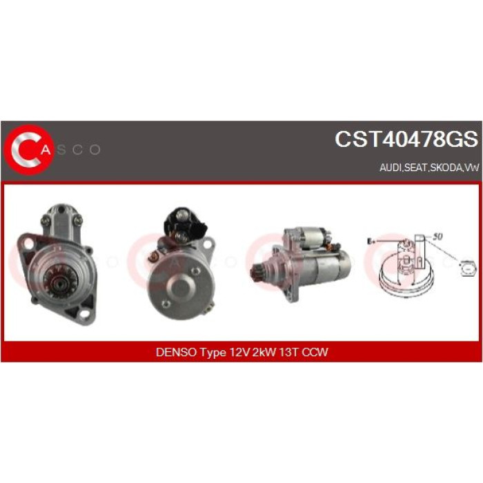 CASCO Anlasser CST40478GS CASCO Anlasser CST40478GS