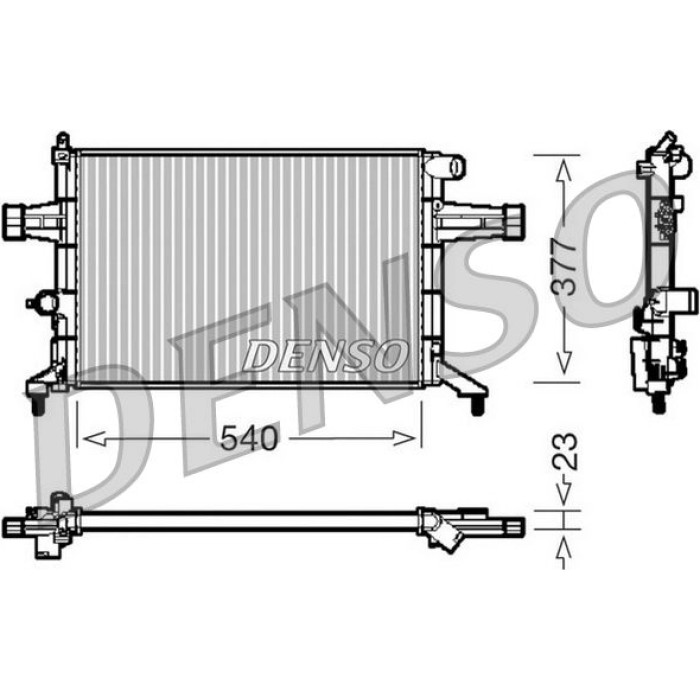 Denso Motorkühler DRM20082 Denso Motorkühler DRM20082