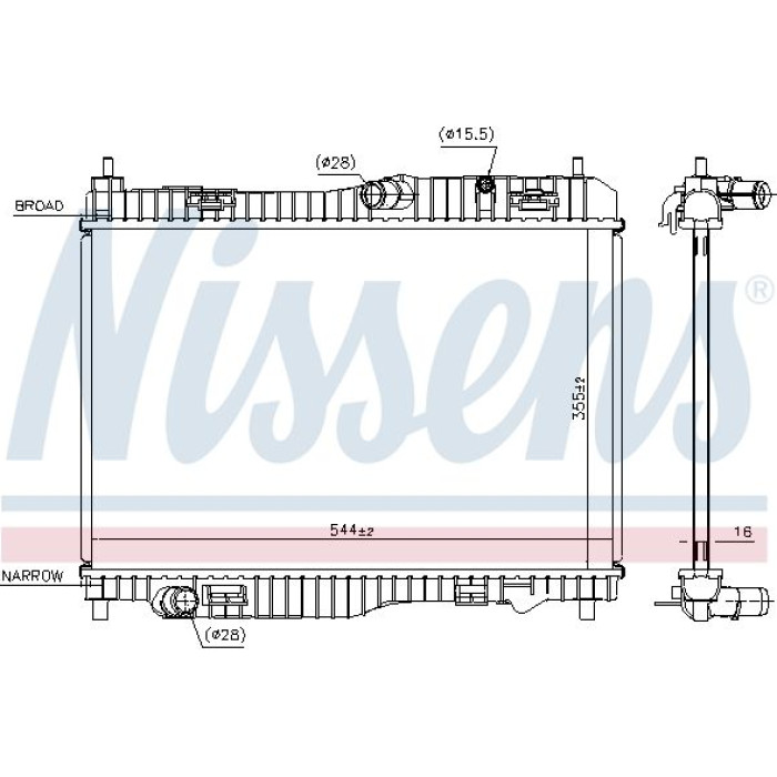 Nissens Wasserkühler PKW 66858 Nissens Wasserkühler PKW 66858