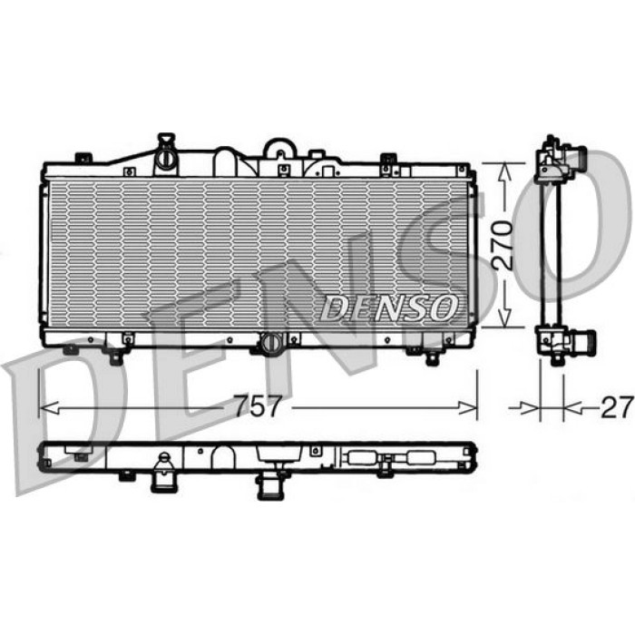 Denso Motorkühler DRM09010 Denso Motorkühler DRM09010