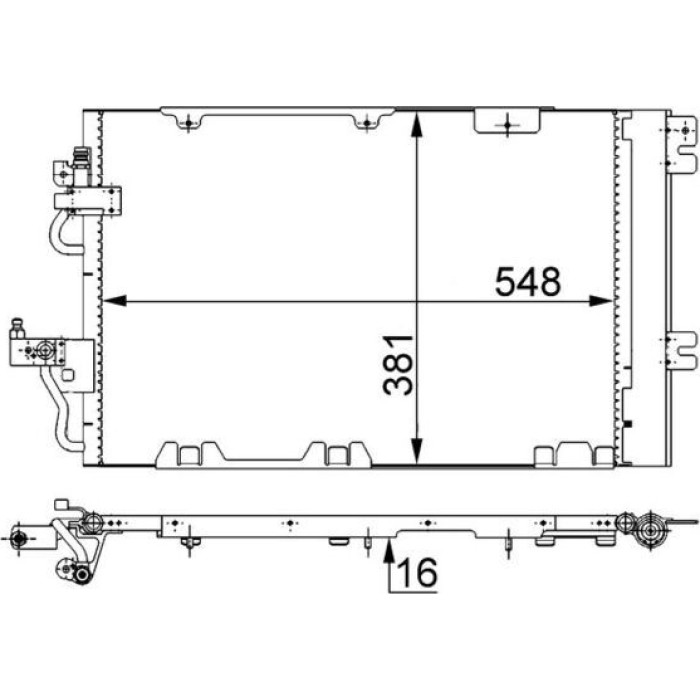 MAHLE Kondensator, Klimaanlage AC 375 000S