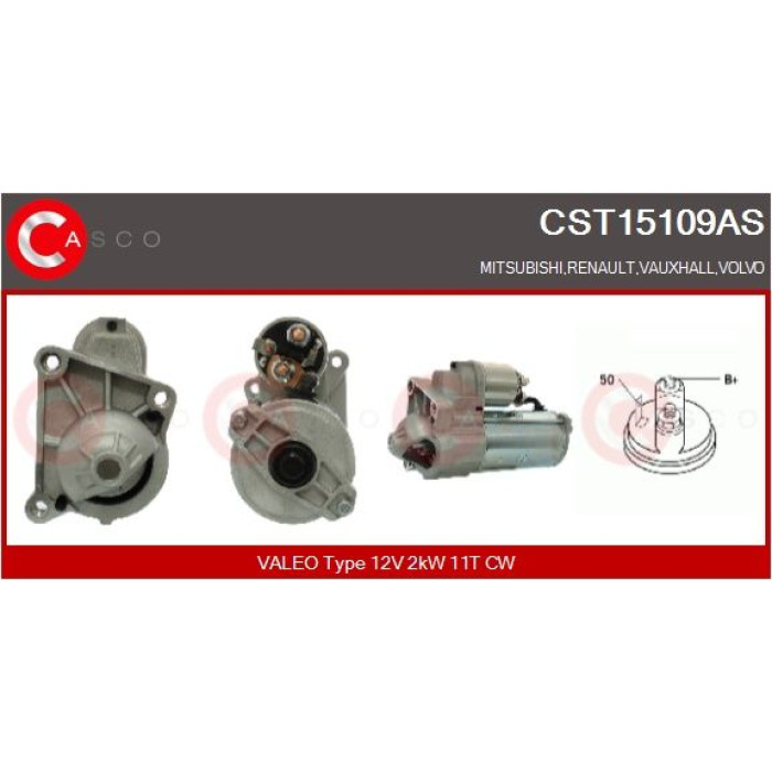 CASCO Anlasser CST15109AS CASCO Anlasser CST15109AS