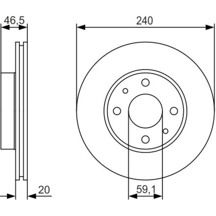 Bosch Bremsscheibe 0 986 479 S74