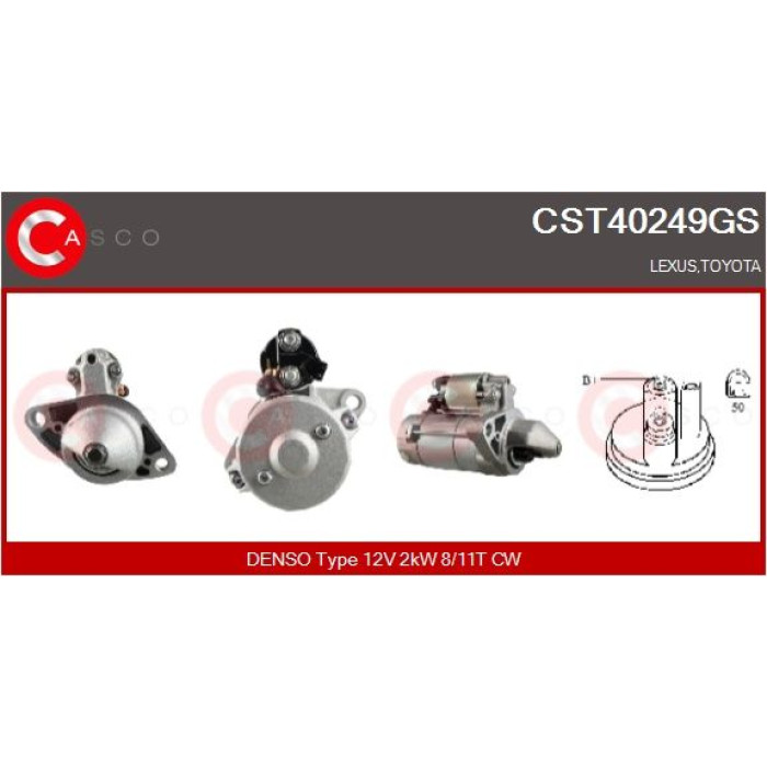 CASCO Anlasser CST40249GS CASCO Anlasser CST40249GS