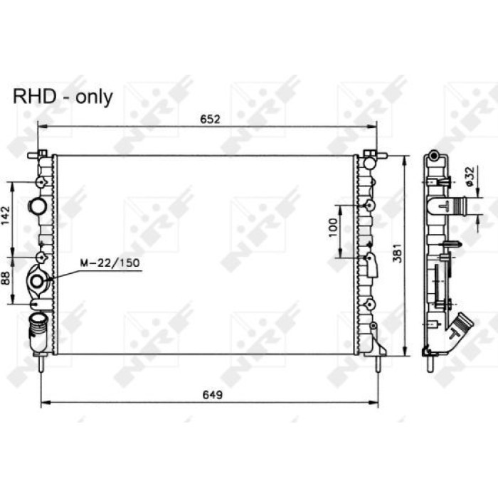 NRF Kühler 58025 NRF Kühler 58025